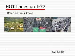HOT Lanes on I-77