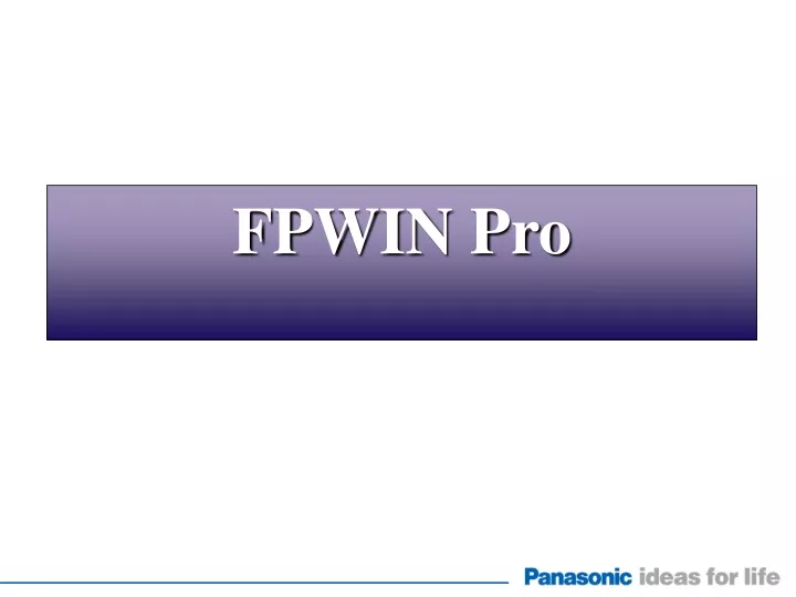 fpwin pro