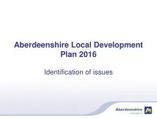 Aberdeenshire Local Development Plan 2016