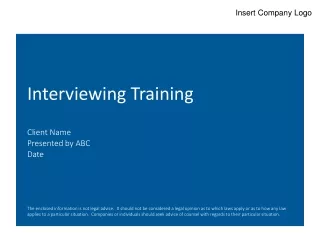 Interviewing Training