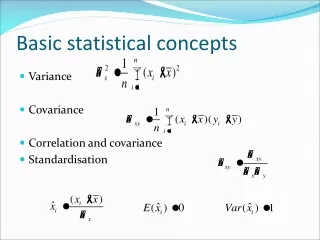 Basic statistical concepts