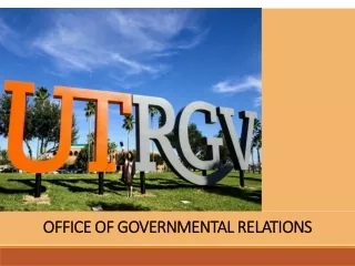 OFFICE OF GOVERNMENTAL RELATIONS