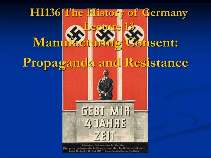 hi136 the history of germany lecture 13