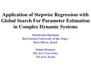 Description of the example problem:  Kinetic Model of ethanol fermentation 1