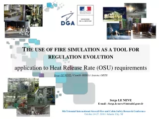 The use of fire simulation as a tool for regulation evolution