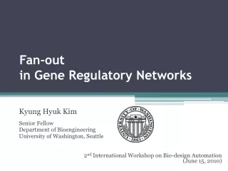 Fan-out  in Gene Regulatory Networks