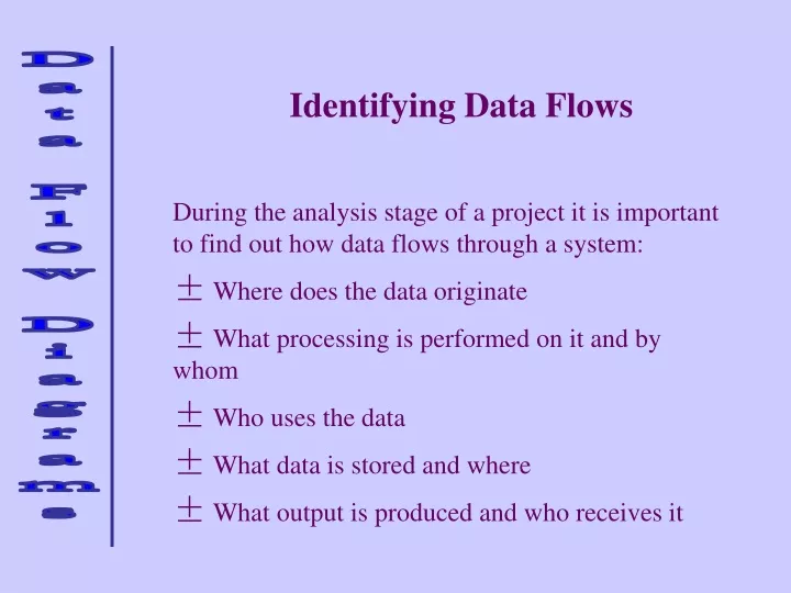 identifying data flows