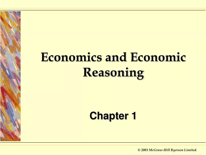 economics and economic reasoning