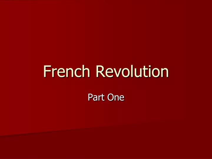 french revolution