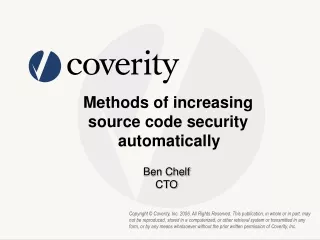 Methods of increasing  source code security  automatically