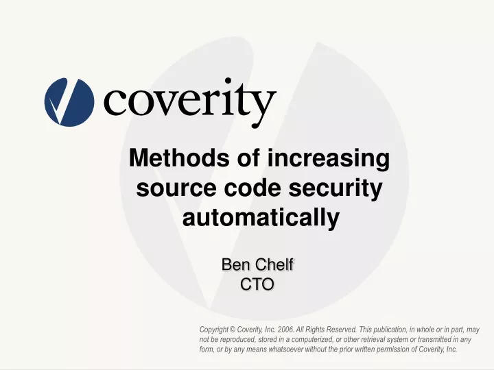 methods of increasing source code security