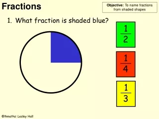 1.	What fraction is shaded blue?