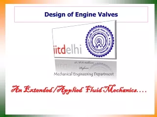Design of Engine Valves