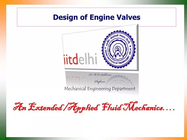 design of engine valves