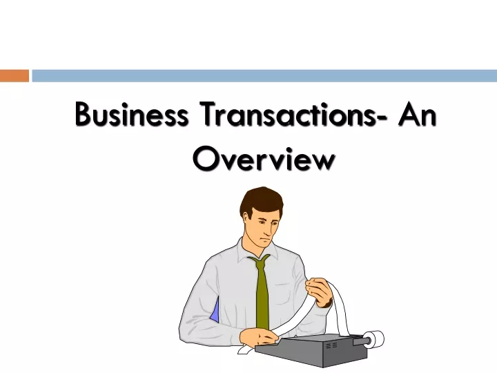 business transactions an overview