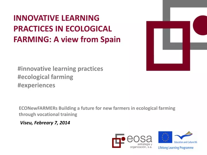 innovative learning practices in ecological