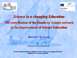 Science in a changing Education