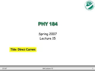 PHY 184