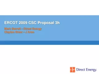 ERCOT 2009 CSC Proposal 3h