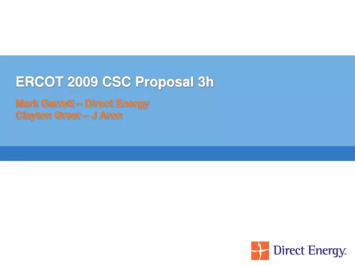 ercot 2009 csc proposal 3h