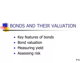 BONDS AND THEIR VALUATION