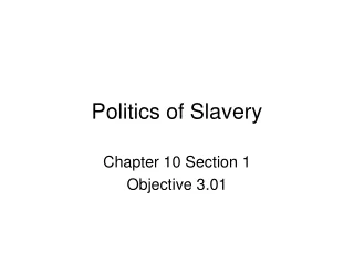 Politics of Slavery