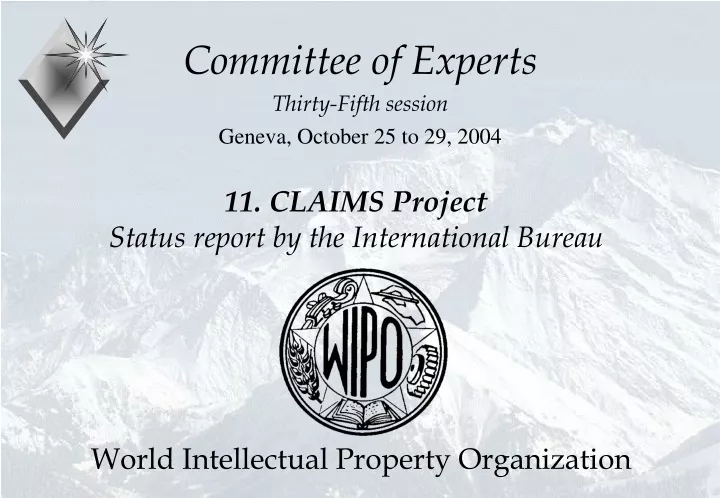 committee of experts thirty fifth session geneva