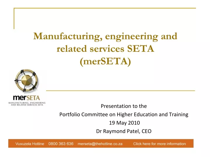 manufacturing engineering and related services seta merseta
