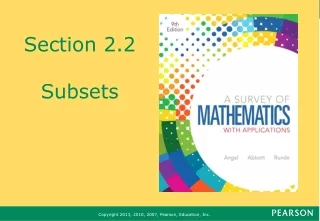 Section 2.2 Subsets