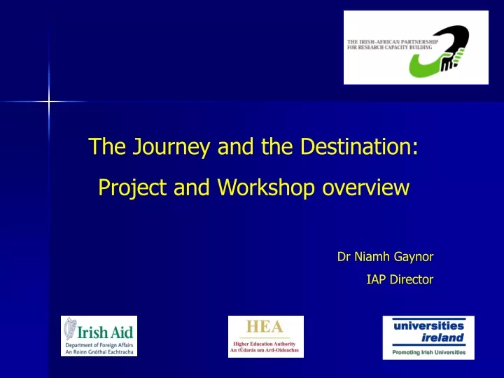 the journey and the destination project
