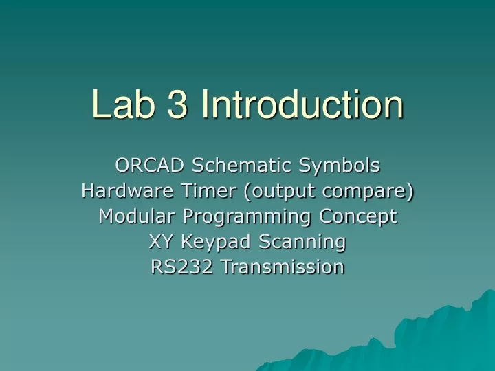 lab 3 introduction