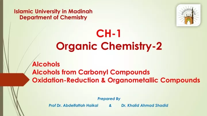 ch 1 organic chemistry 2