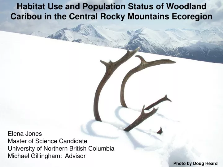 habitat use and population status of woodland
