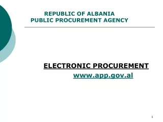 ELECTRONIC PROCUREMENT app.al