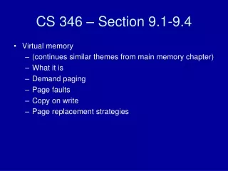 CS 346 – Section 9.1-9.4