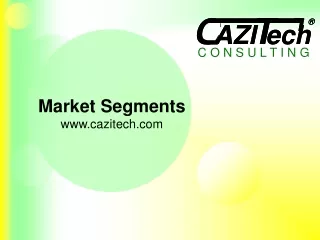 Market Segments cazitech