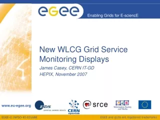 New WLCG Grid Service Monitoring Displays