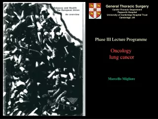 Phase III Lecture Programme Oncology  lung cancer