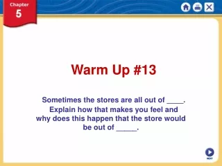 Warm Up #13
