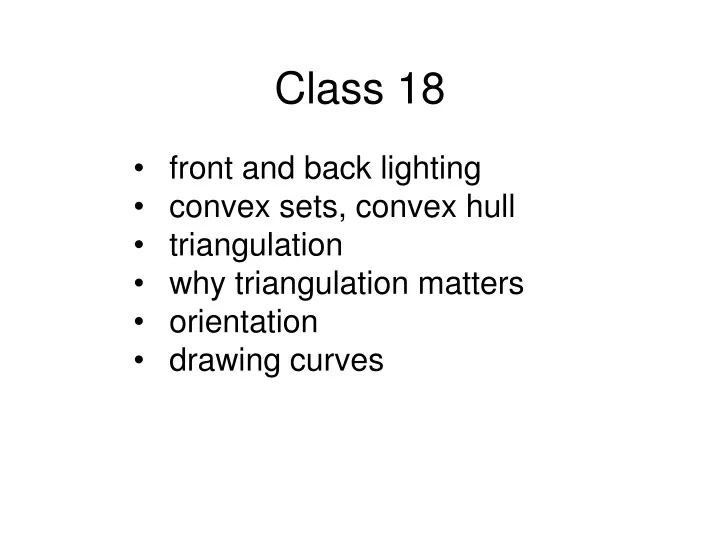 class 18