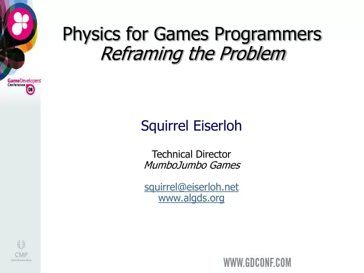 physics for games programmers reframing