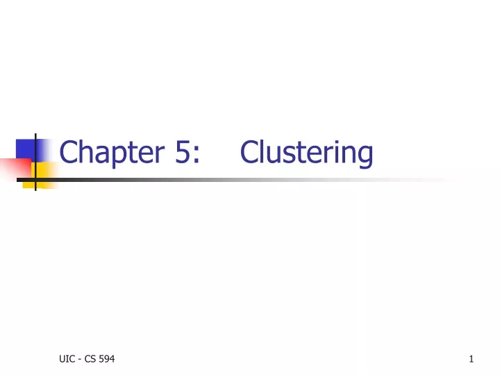 chapter 5 clustering