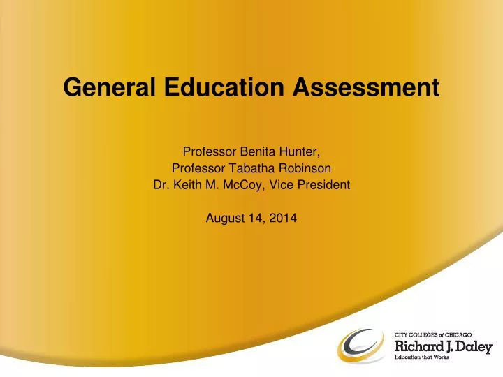 general education assessment