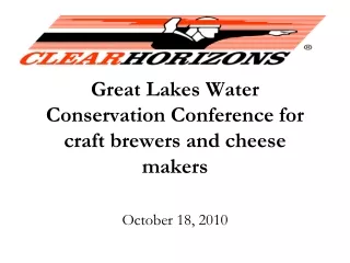 Great Lakes Water Conservation Conference for craft brewers and cheese makers