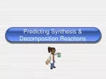 Predicting Synthesis &amp; Decomposition Reactions - slide 1