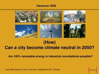(How)  Can a city become climate neutral in 2050?