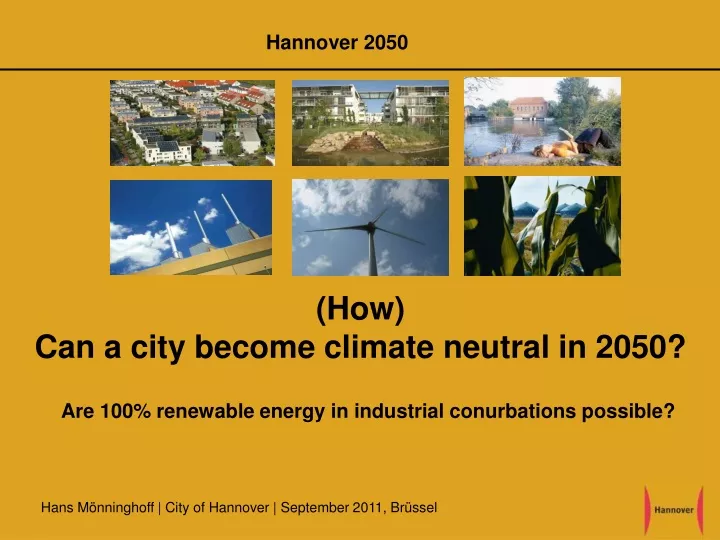 how can a city become climate neutral in 2050