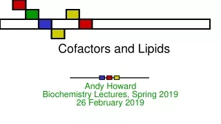 Cofactors and Lipids