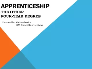 Apprenticeship The other Four-year Degree