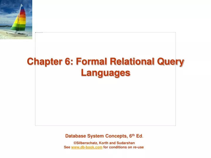 chapter 6 formal relational query languages